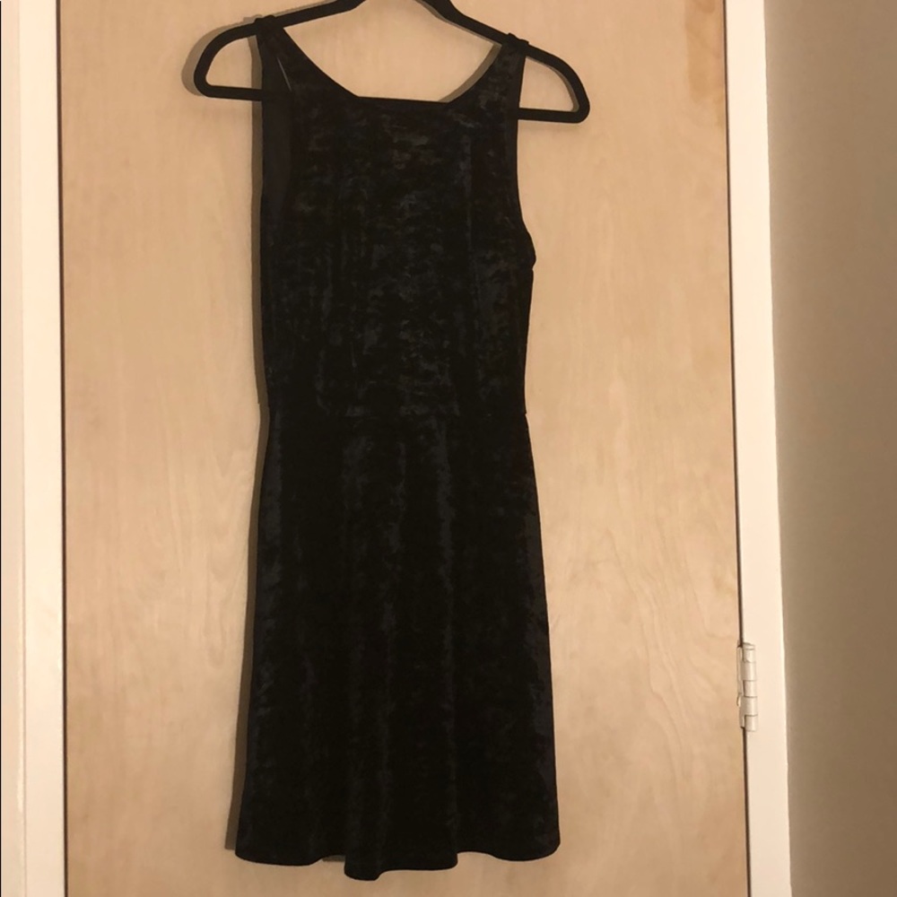Velvet black dress